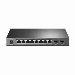 TP-Link T1500G-10PS(TL-SG2210P) Géré L2 Gigabit Ethernet (10/100/1000) Connexion Ethernet, supportant l'alimentation via ce port (PoE) Noir