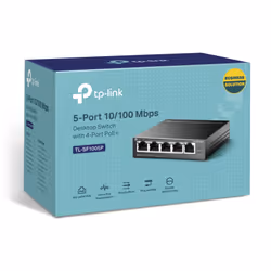 TP-Link TL-SF1005P Non-géré Fast Ethernet (10/100) Connexion Ethernet, supportant l'alimentation via ce port (PoE) Noir - Vue supplémentaire 4