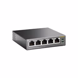 TP-Link TL-SG1005P Non-géré Gigabit Ethernet (10/100/1000) Connexion Ethernet, supportant l'alimentation via ce port (PoE) Noir