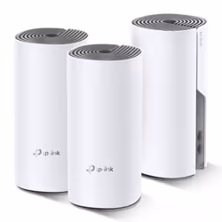 TP-Link Deco E4 (3-pack), Blanc, Gris, Interne, Système maillé, LAN, WLAN, 0 - 40 °C, -40 - 70 °C
