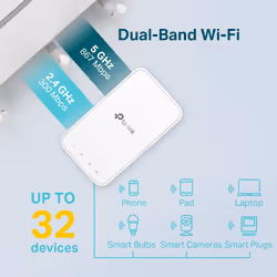 TP-Link RE300 prolongateur réseau Répéteur réseau Blanc - Vue supplémentaire 4