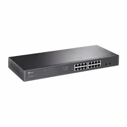 TP-Link TL-SG1218MPE Géré L2 Gigabit Ethernet (10/100/1000) Connexion Ethernet, supportant l'alimentation via ce port (PoE) 1U Noir