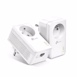 TP-Link TL-PA7017PKIT(FR), 1000 Mbit/s, IEEE 1901, IEEE 802.3, IEEE 802.3ab, IEEE 802.3u, Type E, Gigabit Ethernet, 10,100,10 ...