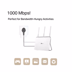 TP-Link TL-PA7017PKIT(FR) 1000 Mbit/s Ethernet/LAN Blanc 2 pièce(s)