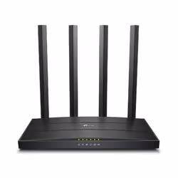 TP-Link Archer C6U, Wi-Fi 5 (802.11ac), Bi-bande (2,4 GHz / 5 GHz), Ethernet/LAN, Noir, Routeur
