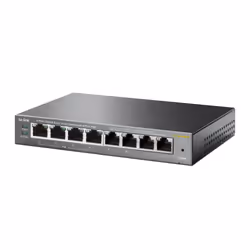 TP-Link TL-SG108PE Géré L2 Gigabit Ethernet (10/100/1000) Connexion Ethernet, supportant l'alimentation via ce port (PoE) Noir