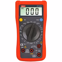 Multimètre numérique à main - Mesure de la tension continue et alternative jusqu'à 600V - Mesure du courant continu jusqu'à 1 ...