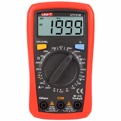 Multimètre numérique de poche LCD - Mesure de la tension continue et alternative jusqu'à 250V - Mesure du courant continu jus ...