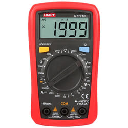 Melchioni - Multimètre numérique de poche lcd - Mesure de la tension continue et alternative jusqu'à 250V - Mesure du courant continu jusqu'à 10A