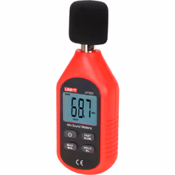Sonomètre - Capture le bruit jusqu'à 130 dB avec une réponse rapide - Écran LCD rétroéclairé - Conception ergonomique et légè ...