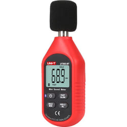Sonomètre - Capture le bruit jusqu'à 130 dB avec une réponse rapide - Écran LCD rétroéclairé - Connexion via Bluetooth et application - Conception