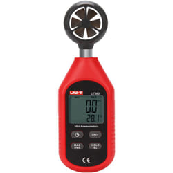 Uni-t - Anemómetro de mano tipo Split - Sensor de velocidad del viento de alta precisión - Sensor de temperatura - Apagado automático - Valores