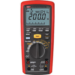 Uni-t - Resistencia de aislamiento y multímetro - Medición de voltaje ac y dc hasta 600V - Rangos 50/100/250V/500V/1000V - Mide Resistencia,