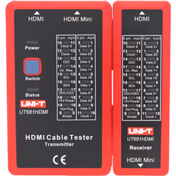 Testeur de câbles - Vérification de l'état des câbles HDMI/MINI-HDM - Évaluation des câbles court-circuités, croisés - Vérifi ...