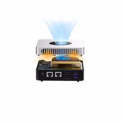 Chuwi CH-LARKBOXX Intel® N N100 12 Go DDR5-SDRAM 512 Go SSD Windows 11 Home Mini PC Blanc