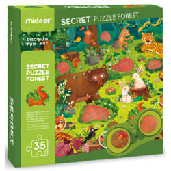 MIDEER Puzzle Détective Forêt 35 pièces