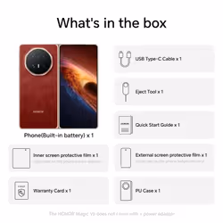 Honor MAGIC V6 16,6 cm (6.52") Double SIM hybride 5G USB Type-C 16 Go 512 Go 6660 mAh Rouge - Vue supplémentaire 2