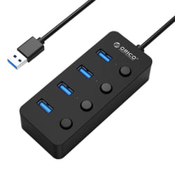 ORICO W9PH4-U3-V1 USB 3.2 Gen 1 (3.1 Gen 1) Type-A 5000 Mbit/s Noir