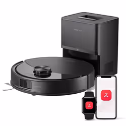 Roborock Q10 S5+ Aspirateur Robot Laveur avec Station 10000 Pa Aspiration Vidage Automatique Double Anti-emmêlement