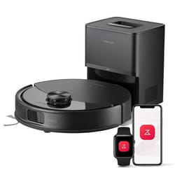 Roborock Q10 S5+ Aspirateur Robot Laveur avec Station 10000 Pa Aspiration Vidage Automatique Double Anti-emmêlement