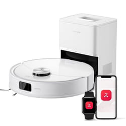 roborock Q10 S5+ Set Aspirateur Robot Laveur avec Station 10000 Pa Aspiration Vidage Automatique Double Anti-emmêlement
