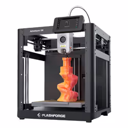 Flashforge Adventurer 5M, Technologie FFF (Fused Filament Fabrication), Wifi, Ethernet/LAN, Port USB, Fenêtre transparente po ...
