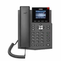 Fanvil X3SP V2 téléphone fixe Noir 2 lignes LCD
