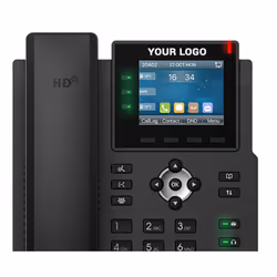Fanvil X3U, Téléphone IP, Noir, Combiné filaire, Sur bureau/mural, In-band, En dehors de la bande, Info SIP, 6 lignes