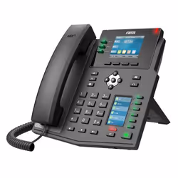 Fanvil X4U, Téléphone IP, Noir, Combiné filaire, 12 lignes, LCD, 7,11 cm (2.8")