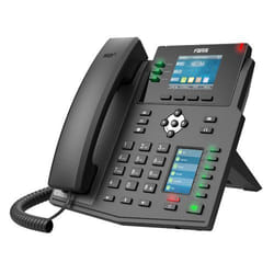 Fanvil X4U téléphone fixe Noir 12 lignes LCD Wifi