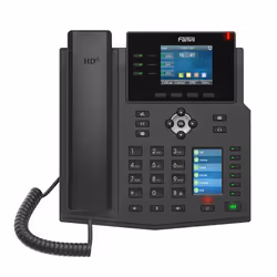 Fanvil X4U téléphone fixe Noir 12 lignes LCD Wifi