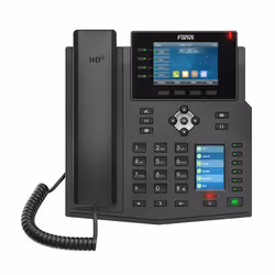 Fanvil X5U téléphone fixe Noir 16 lignes LCD Wifi