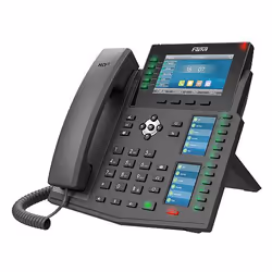 Fanvil X6U, Téléphone IP, Noir, Combiné filaire, 20 lignes, LCD, 10,9 cm (4.3")
