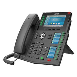 Fanvil X6U téléphone fixe Noir 20 lignes LCD Wifi