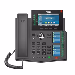 Fanvil X6U téléphone fixe Noir 20 lignes LCD Wifi