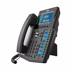 Fanvil X6U téléphone fixe Noir 20 lignes LCD Wifi