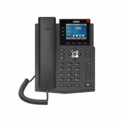 Fanvil X3U PRO, Téléphone IP, Noir, Combiné filaire, 6 lignes, 1000 entrées, 6,1 cm (2.4")
