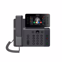 Fanvil V65, Téléphone IP, Noir, Combiné filaire, In-band, En dehors de la bande, Info SIP, 20 lignes, 2000 entrées