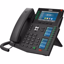 Fanvil X6U V2, Téléphone IP, Noir, Combiné filaire, 20 lignes, LCD, 10,9 cm (4.3")
