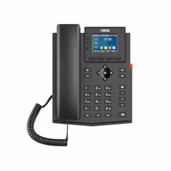 Fanvil X303G, Téléphone IP, Noir, Combiné filaire, Sur bureau/mural, linux, 4 lignes