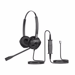 Fanvil HT302, Avec fil, 20 - 20000 Hz, Bureau/Centre d'appels, 95 g, Casque, Noir