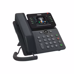 Fanvil V63, Téléphone IP, Noir, Combiné filaire, Sur bureau/mural, 6 lignes, 1000 entrées