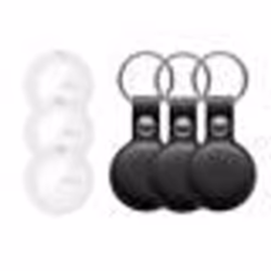 Pack 3 Trackers MITAG + étui cuir porte-clés noir - MILI - Localisation dobjets - Puce MFI intégrée