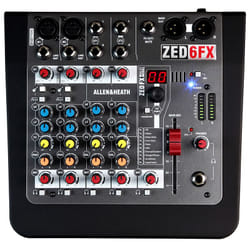 Allen & Heath ZED-6FX 6 canaux Noir, Gris