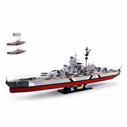 JEU DE CONSTRUCTION BRIQUE EMBOITABLE SLUBAN MODELBRICKS CUIRASSE BISMARCK 2EN1 38 B1102