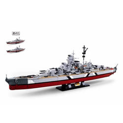 JEU DE CONSTRUCTION BRIQUE EMBOITABLE SLUBAN MODELBRICKS CUIRASSE BISMARCK 2EN1 38 B1102