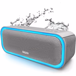 Enceinte Bluetooth Portable DOSS SoundBox Pro - 20W - Effets Lumière - Gris
