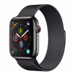 Devia 325083BK MILANESE LOOP 44MM SBLK, Bande, Smartwatch, Noir, Apple, Apple Watch 44mm, Acier inoxydable
