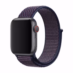 Devia DELUXE SERIES SPORT3 BAND, Bande, Smartwatch, Indigo, Apple, Apple Watch 44mm, Tissu, Nylon