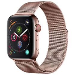 Devia Bracelet pour Apple Watch 42 / 45 / 49mm Élégant en Maille Milanaise Rose